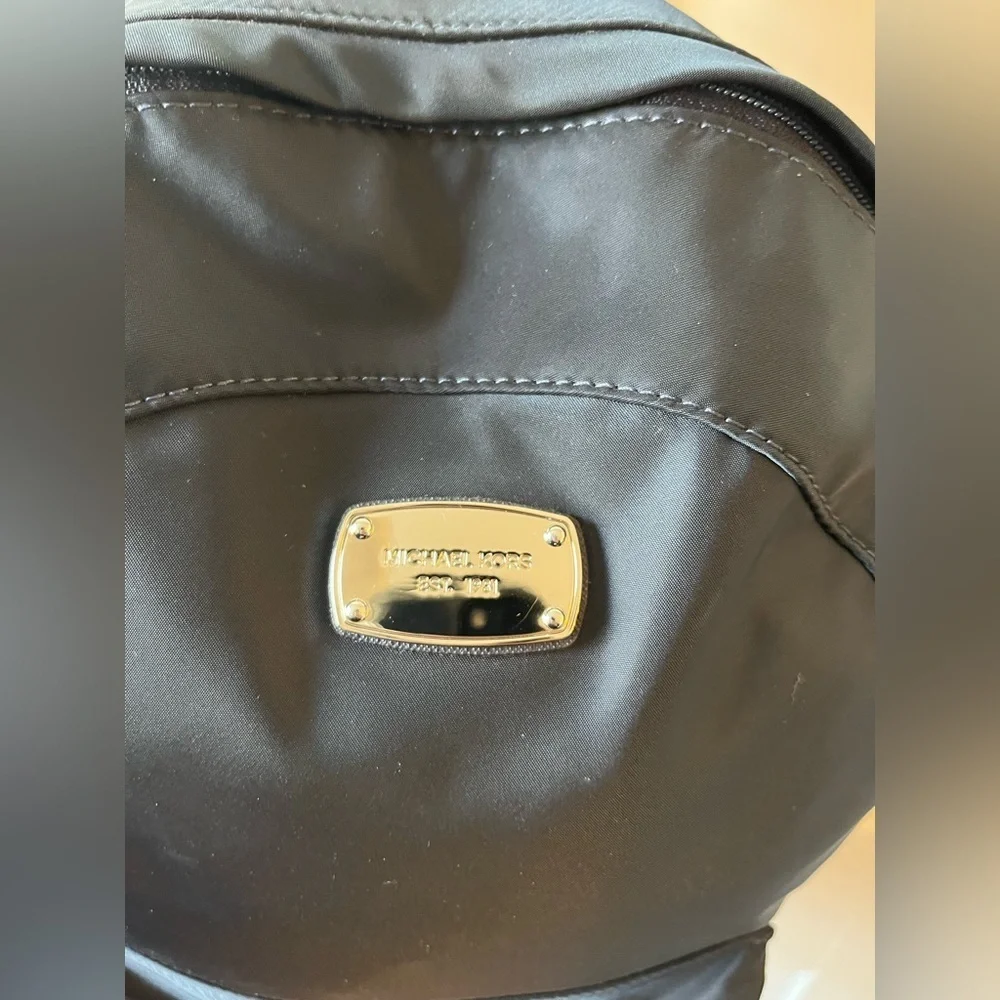Michael Kors Jet Set Large Nylon Backpack Navy Blue